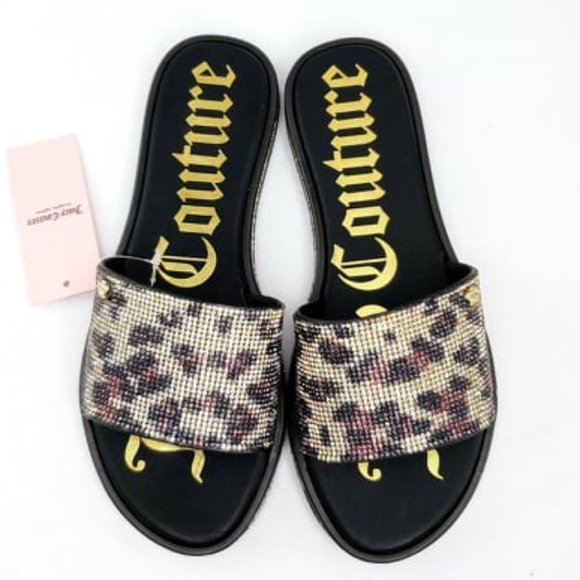 Juicy Couture Shoes - JUICY COUTURE Women's Yippy Beaded Slide Sandals 6